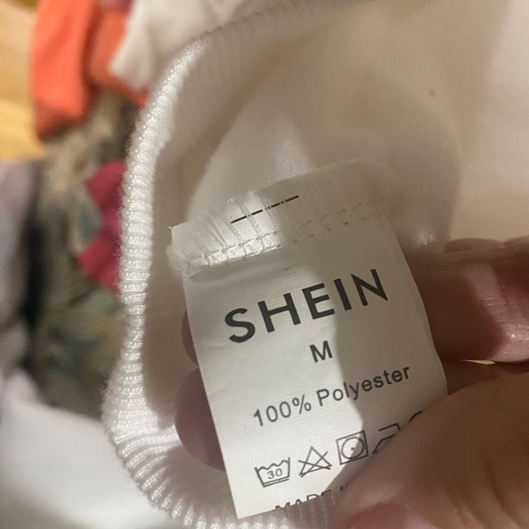 SHEIN Women's White Half-Zip Sweatshirt - Picture 2 of 2